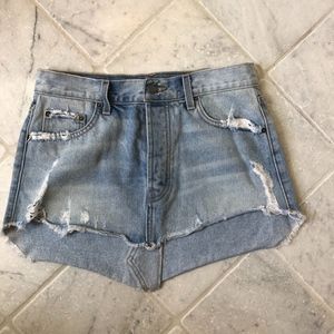 LF Stores carman denim jean skirt